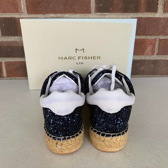 Marc Fisher Margo2 Glitter Lace up Espadrille Sneakers Women's US 9 M NEW - Picture 5 of 10
